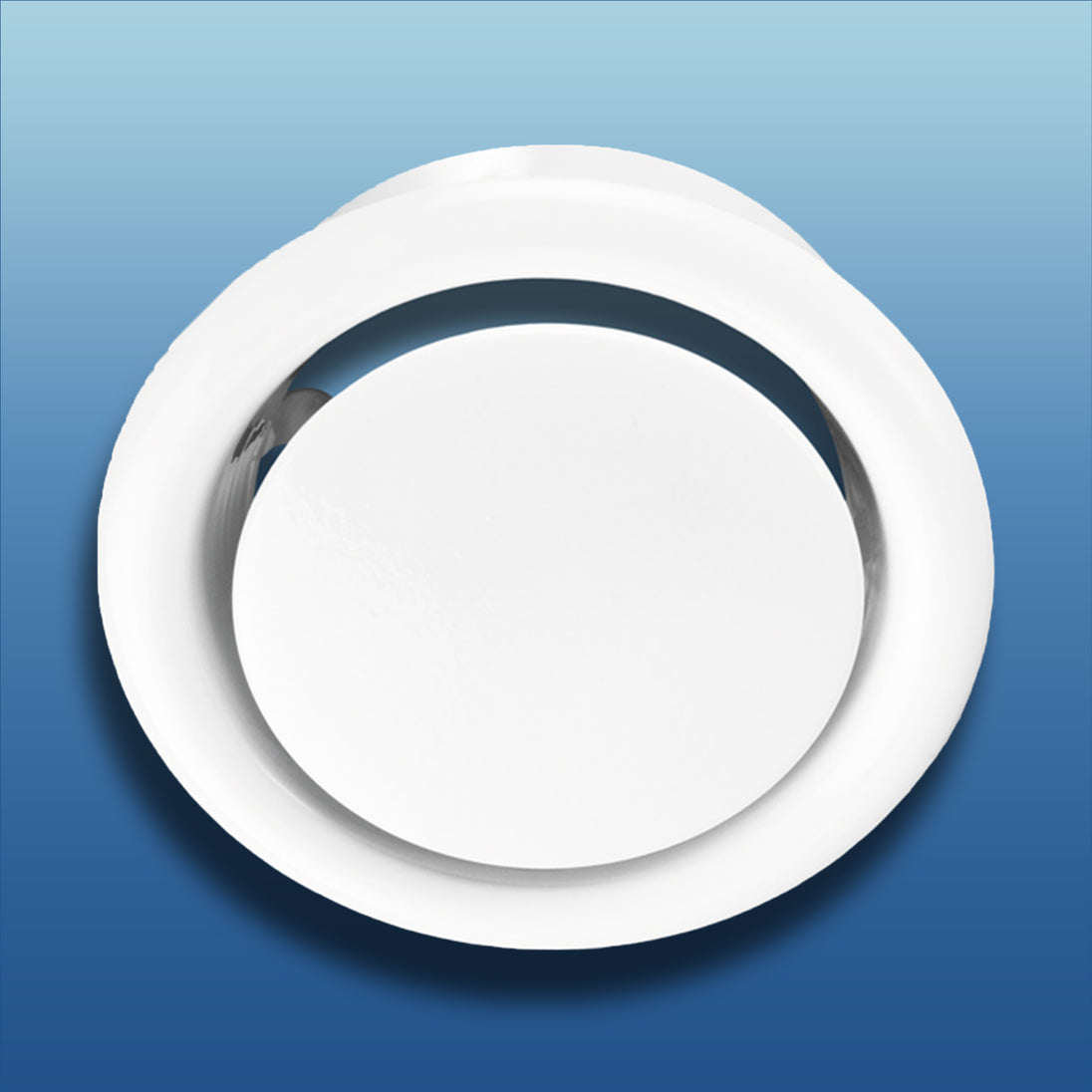 Tellerventil-Metall-weiss-lackiert