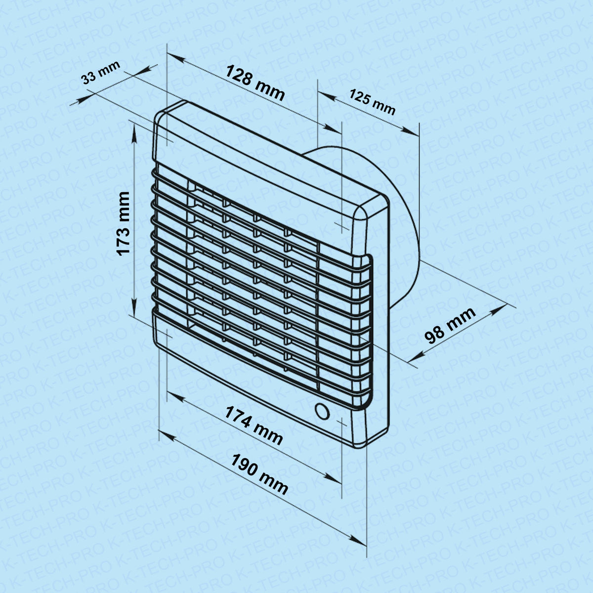 K-TECH-PRO Wandventilator KMA pro K010403s