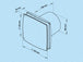K-TECH-PRO Wandventilator KLD pro K010605s