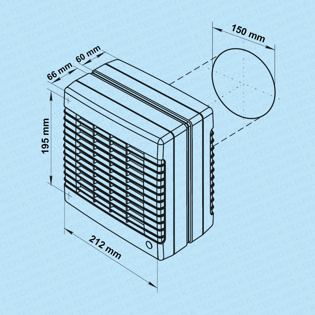 K-TECH-PRO Fensterventilator KMAO pro K011204s