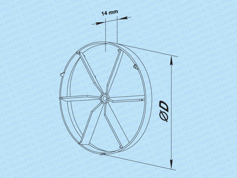K-TECH-PRO Rückschlagventil für Ventilatoren K011903