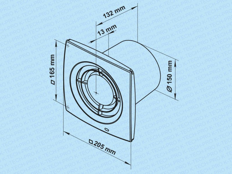 K-TECH-PRO Wandventilator Max Turbo K013207