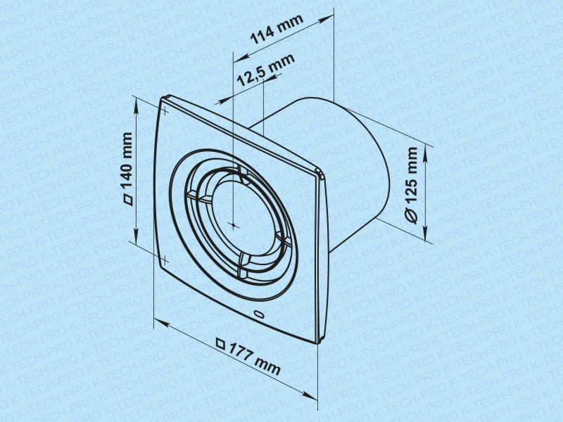 K-TECH-PRO Wandventilator Max Turbo K013207