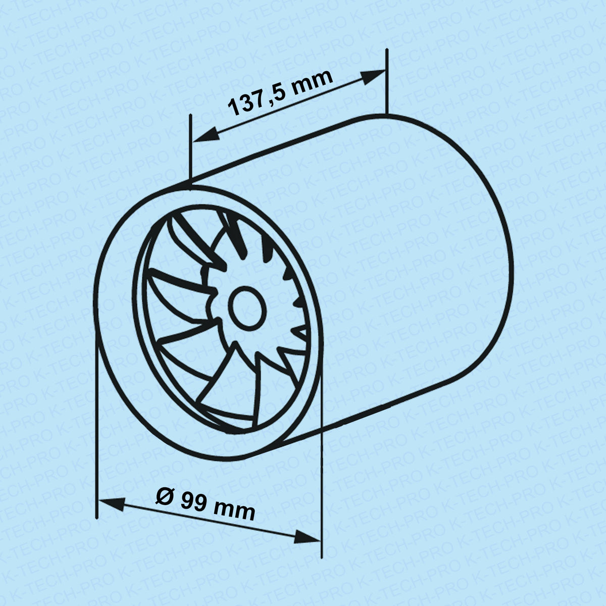 K-TECH-PRO Rohreinschubventilator Eco pro K013400