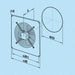 K-TECH-PRO Axialventilator Serie KOV pro K020103