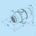 K-TECH-PRO Rohrventilator Serie KTT Silent K020901