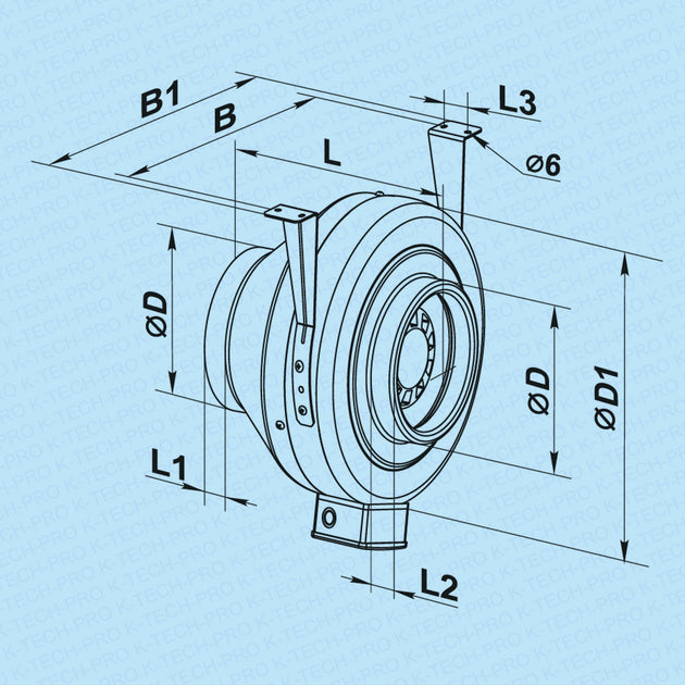 K-TECH-PRO Rohrventilator Serie KVKMz K021103