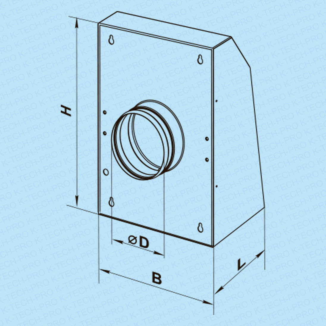 K-TECH-PRO Außenwandventilator Serie KVCN K021703