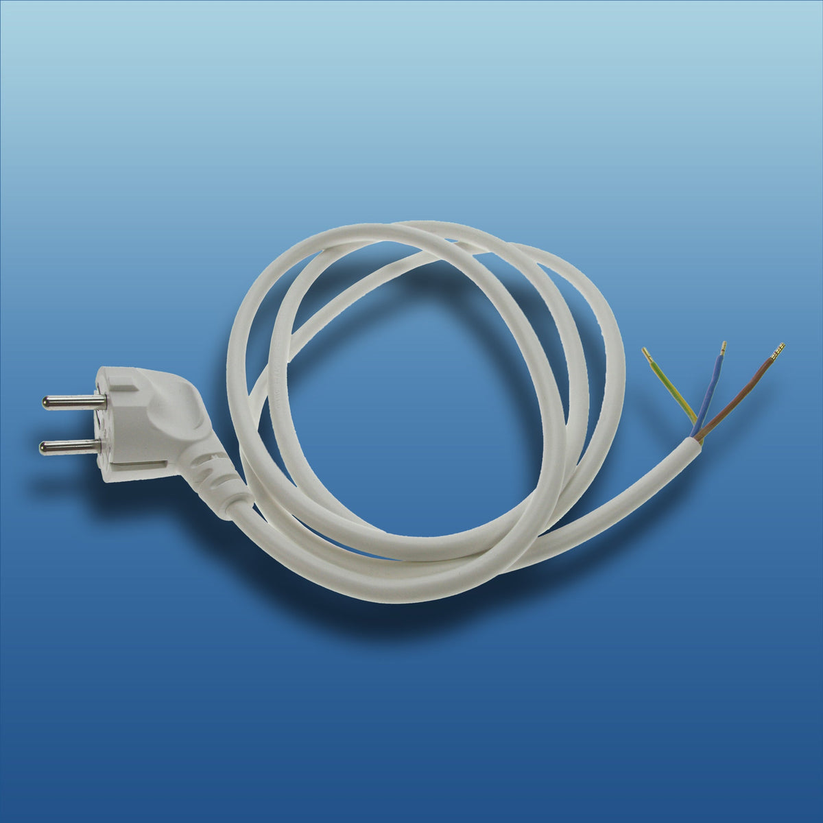 goobay Netzkabel 1,5m, grau, 3x 0,75mm² Schutzkontakt-Stecker K051311