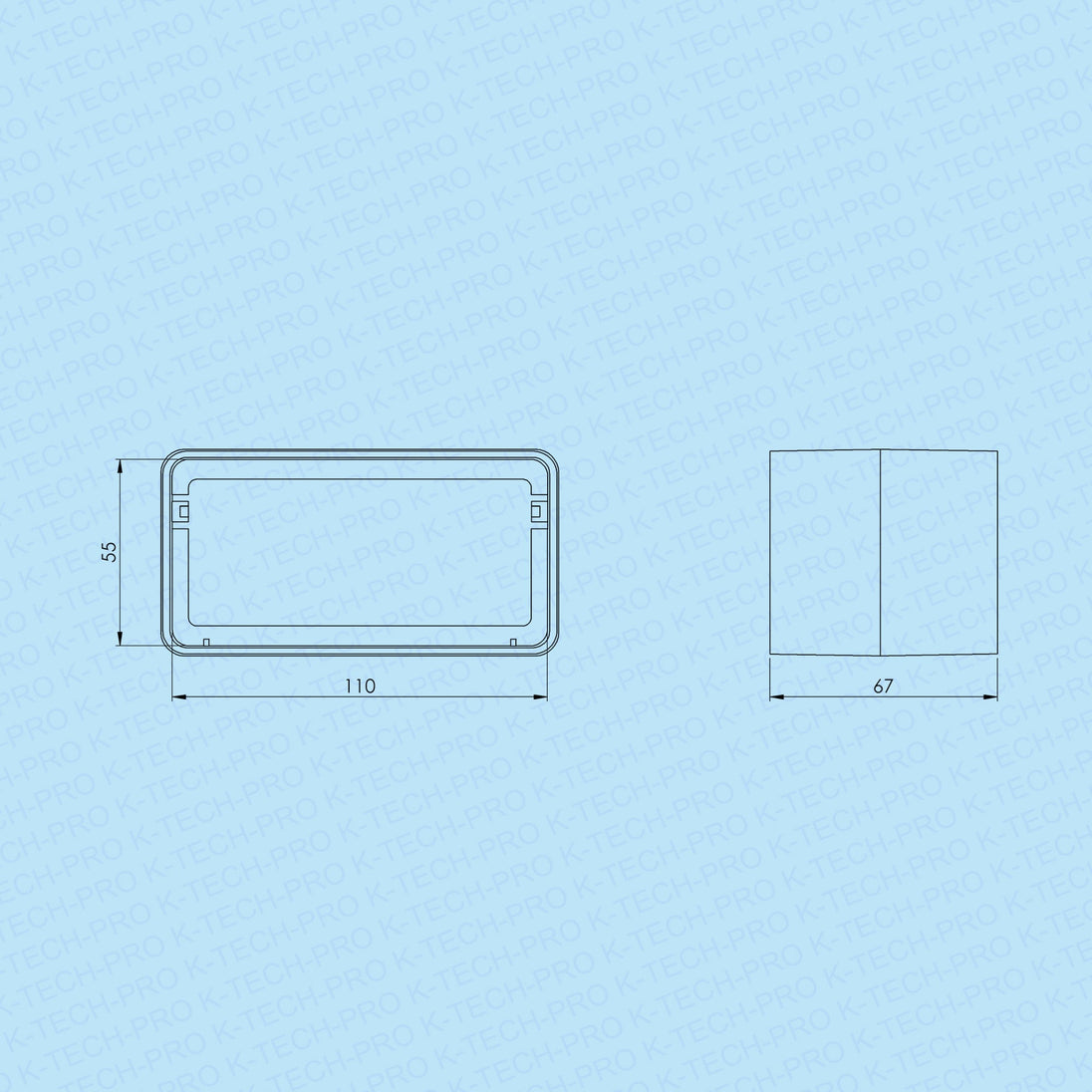 K-TECH-PRO Flachkanalverbinder K071911
