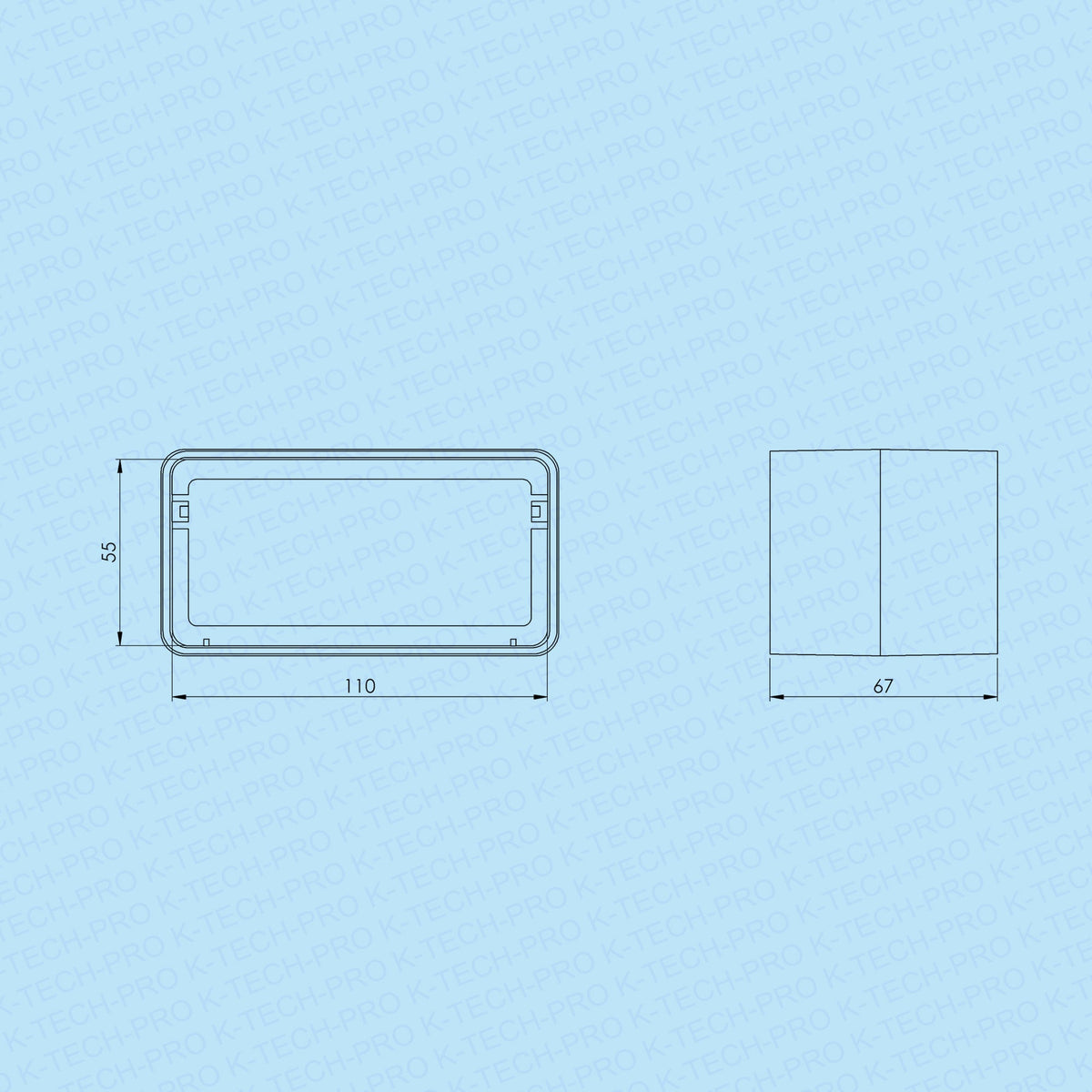 K-TECH-PRO Flachkanalverbinder K071911