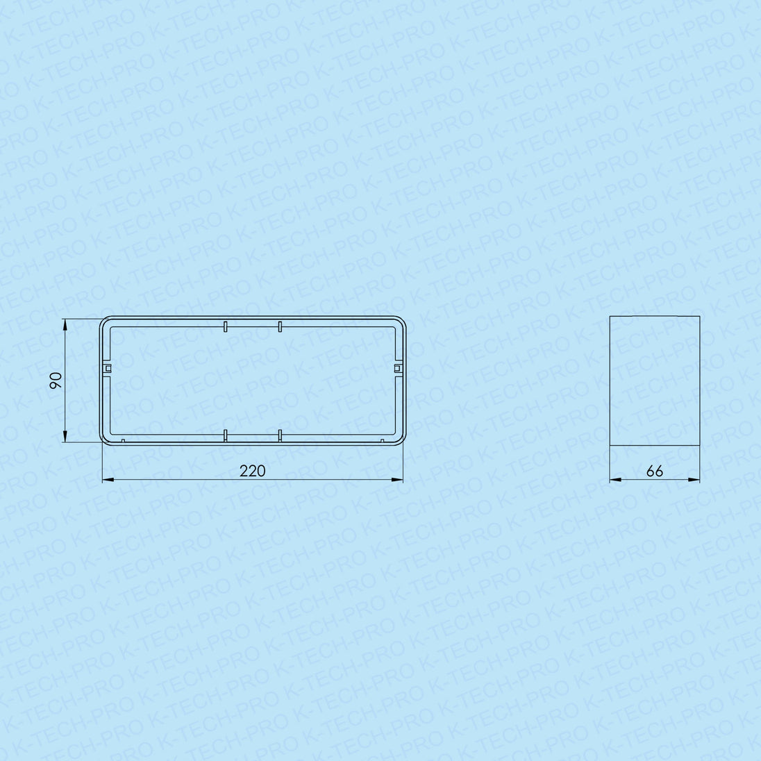 K-TECH-PRO Flachkanalverbinder K071914