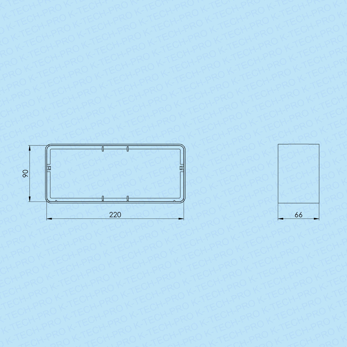 K-TECH-PRO Flachkanalverbinder K071914