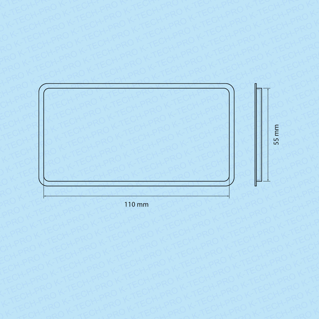 K-TECH-PRO Flachkanal Endkappe Enddeckel K073611