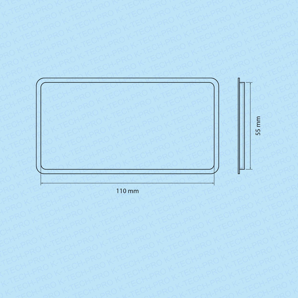 K-TECH-PRO Flachkanal Endkappe Enddeckel K073611