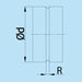 K-TECH-PRO Wickelfalz Muffe (Formteilverbinder) K090302