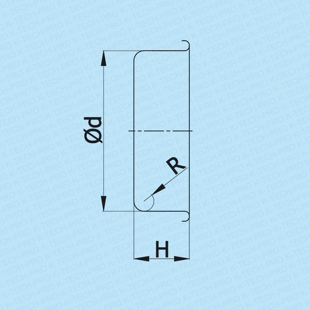 K-TECH-PRO Wickelfalz Endkappe K090402