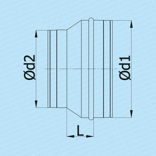 K-TECH-PRO Wickelfalz Reduzierung symmetrisch K091535