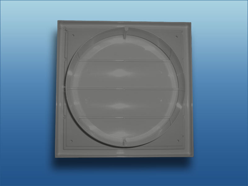 K-TECH-PRO Lüftungsgitter MVJ mit Flansch mit beweglichen Lamellen K110708.3