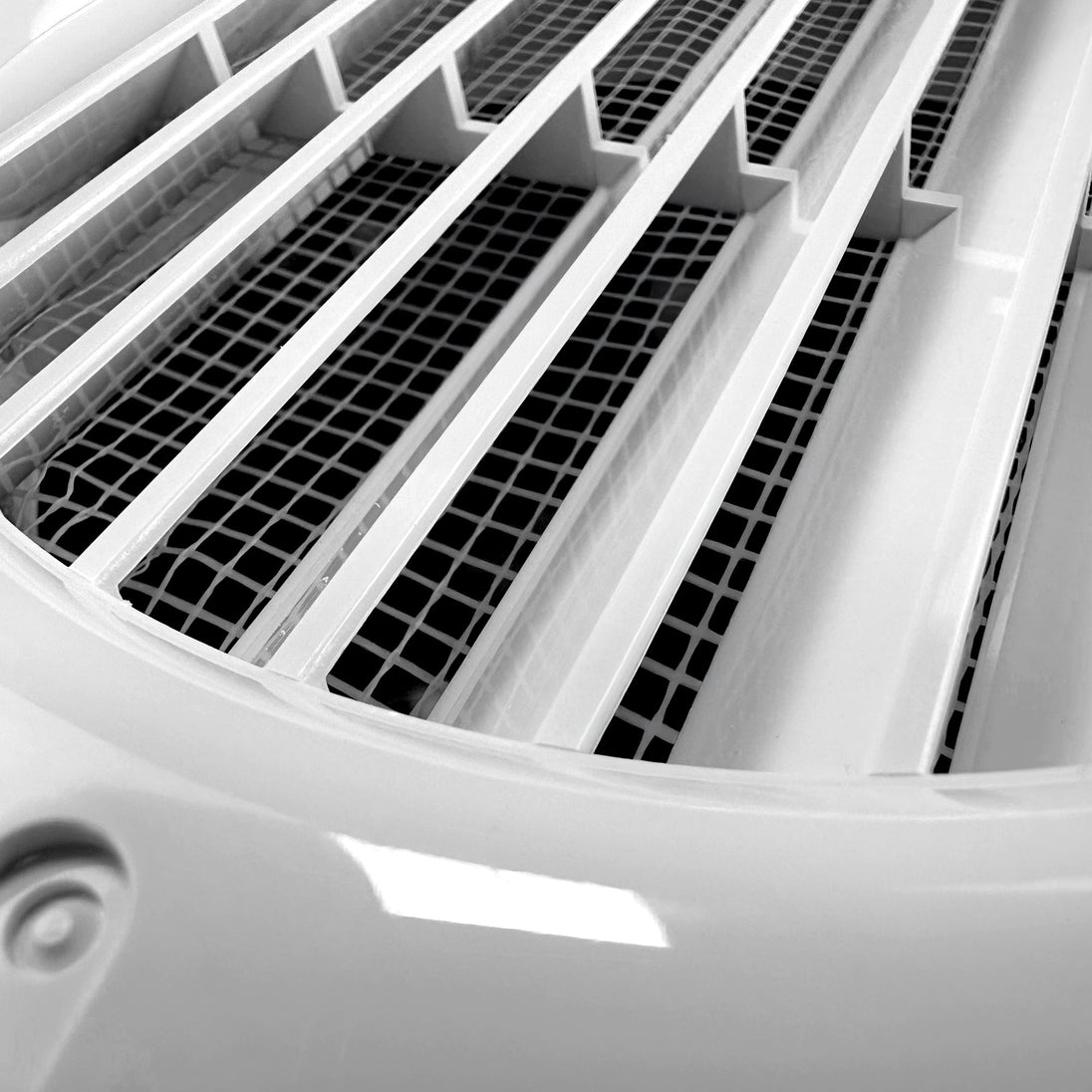 K-TECH-PRO Lüftungsgitter rund mit Flansch K111031g