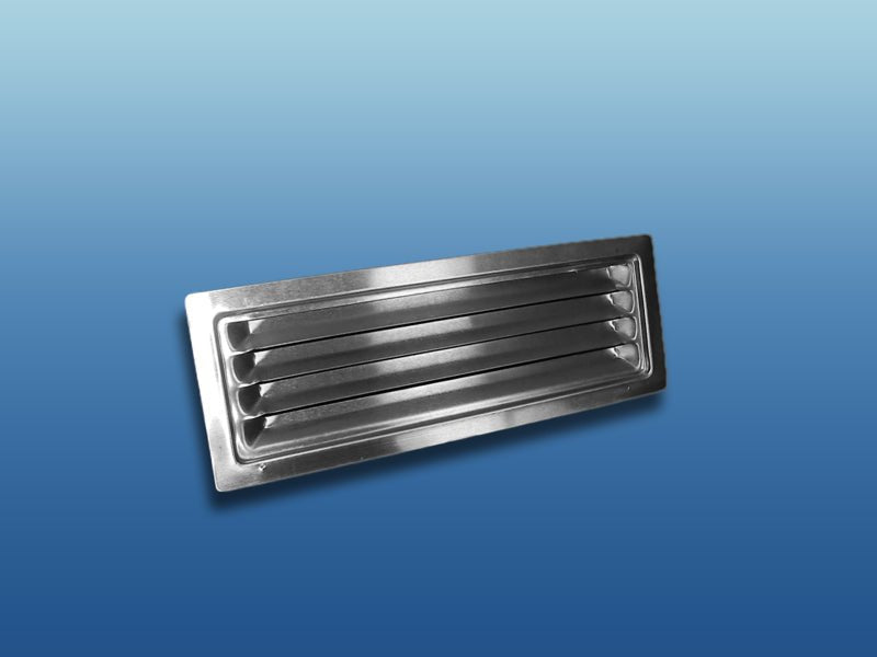 K-TECH-PRO Edelstahl Lüftungsgitter für Flachkanal K111923
