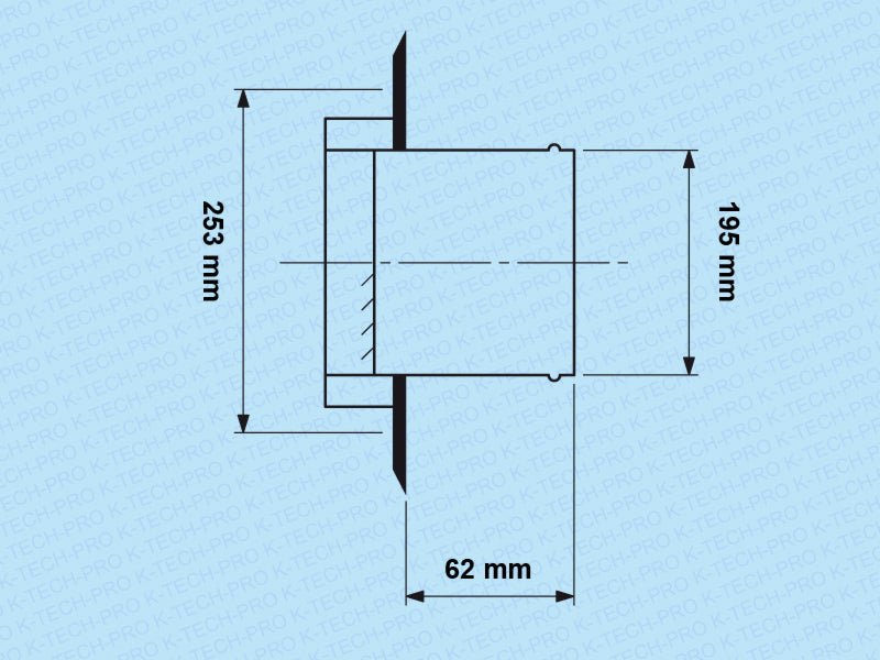 K-TECH-PRO Edelstahl Lüftungsgitter rund K112003