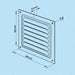 K-TECH-PRO Kiemenblech Serie MVM Aluminium weiß K112412