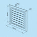 K-TECH-PRO Kiemenblech Serie MVM Aluminium weiß K112412