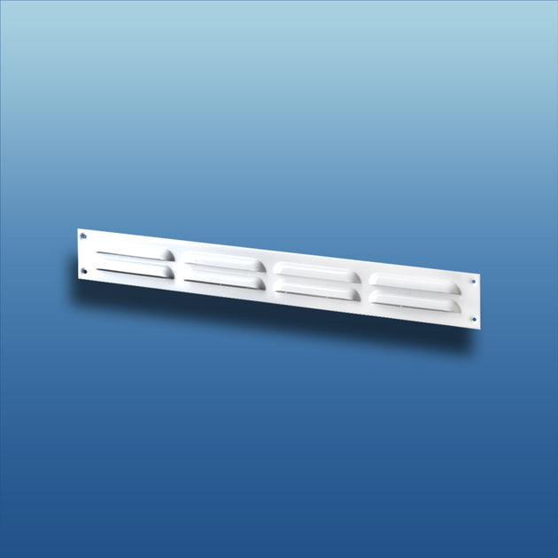 K-TECH-PRO Belüftungsleiste 400x40mm Metall weiß mit Insektenschutz K113800