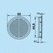 K-TECH-PRO Möbeleinbaugitter rund 4er Set K114801