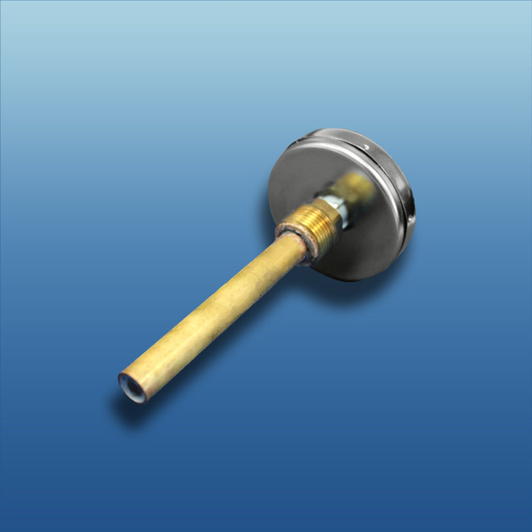 K-TECH-PRO Bimetall-Einschraubthermometer mit Tauchhülse G1/2" Messing K120