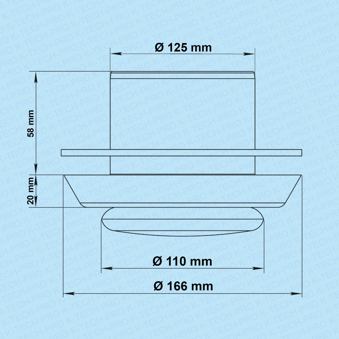 K-TECH-PRO Tellerventil Kunststoff K120102