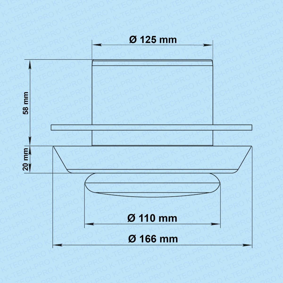 K-TECH-PRO Tellerventil Kunststoff K120102
