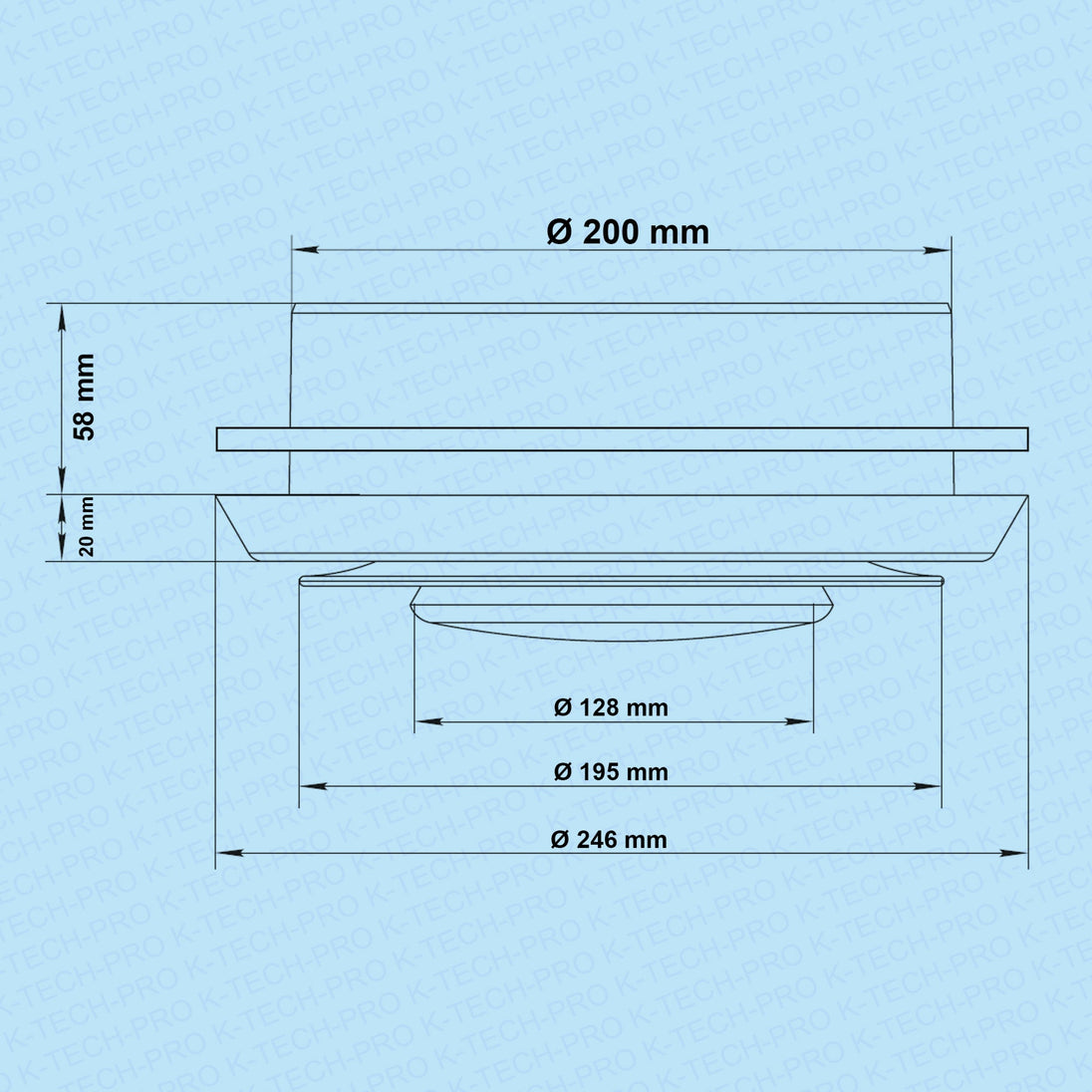K-TECH-PRO Tellerventil Kunststoff K120107