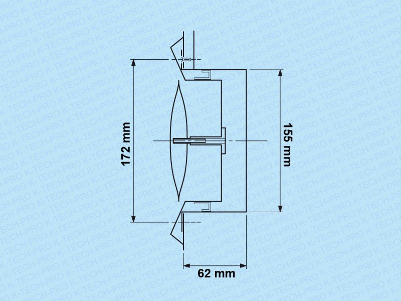 K-TECH-PRO Edelstahl Ab und Zuluft Tellerventil K120303