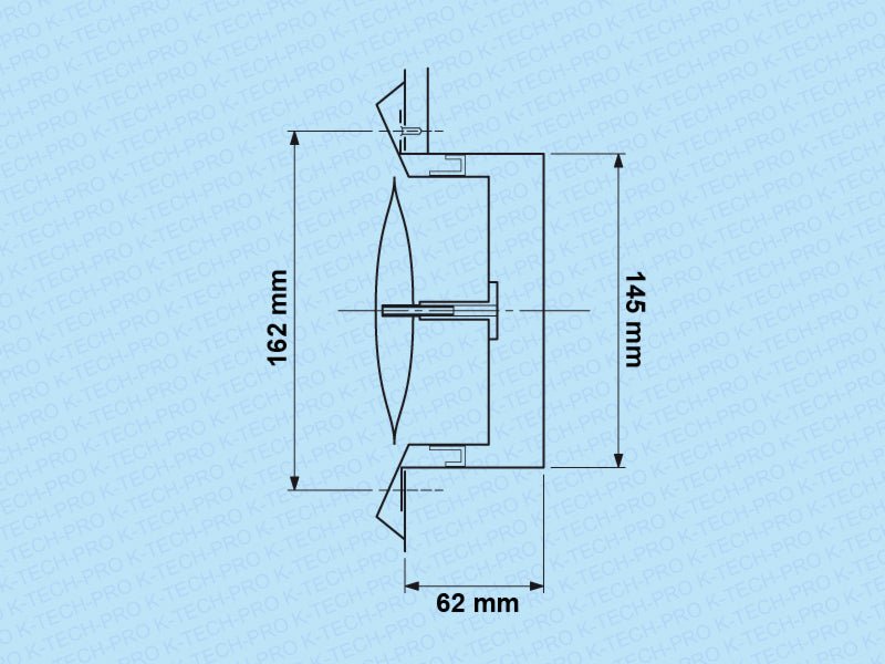 K-TECH-PRO Edelstahl Ab und Zuluft Tellerventil K120303