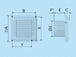 K-TECH-PRO Wandventilator Rational 01 mit automatischer Jalousie K125.11