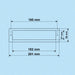 K-TECH-PRO Edelstahl Mesh-Gitter hochglanzpoliert K130