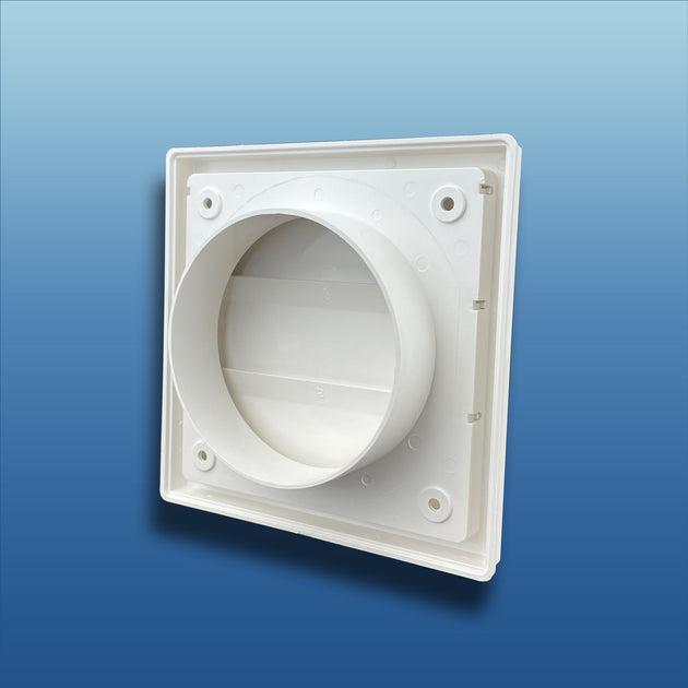 K-TECH-PRO Lüftungsgitter KTechE mit Flansch mit beweglichen Lamellen K150