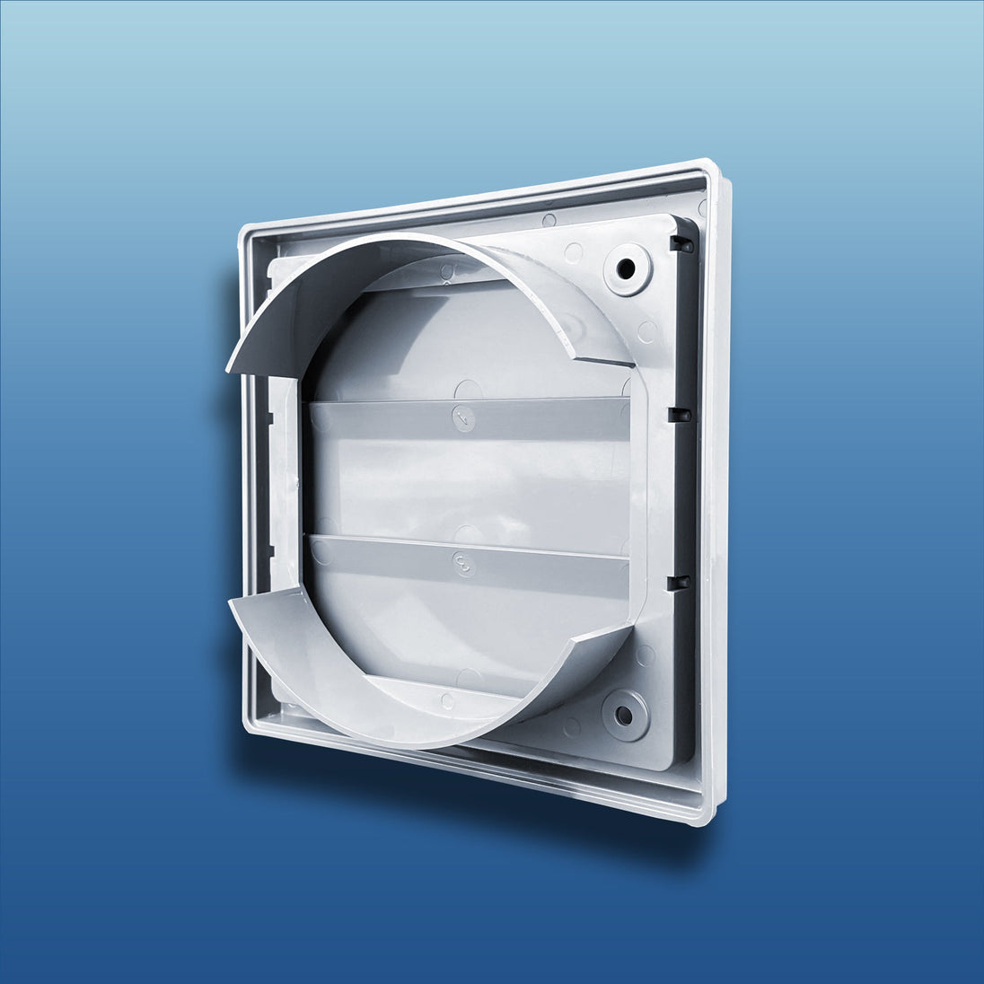 K-TECH-PRO Lüftungsgitter KTechE mit Flansch mit beweglichen Lamellen K150.1
