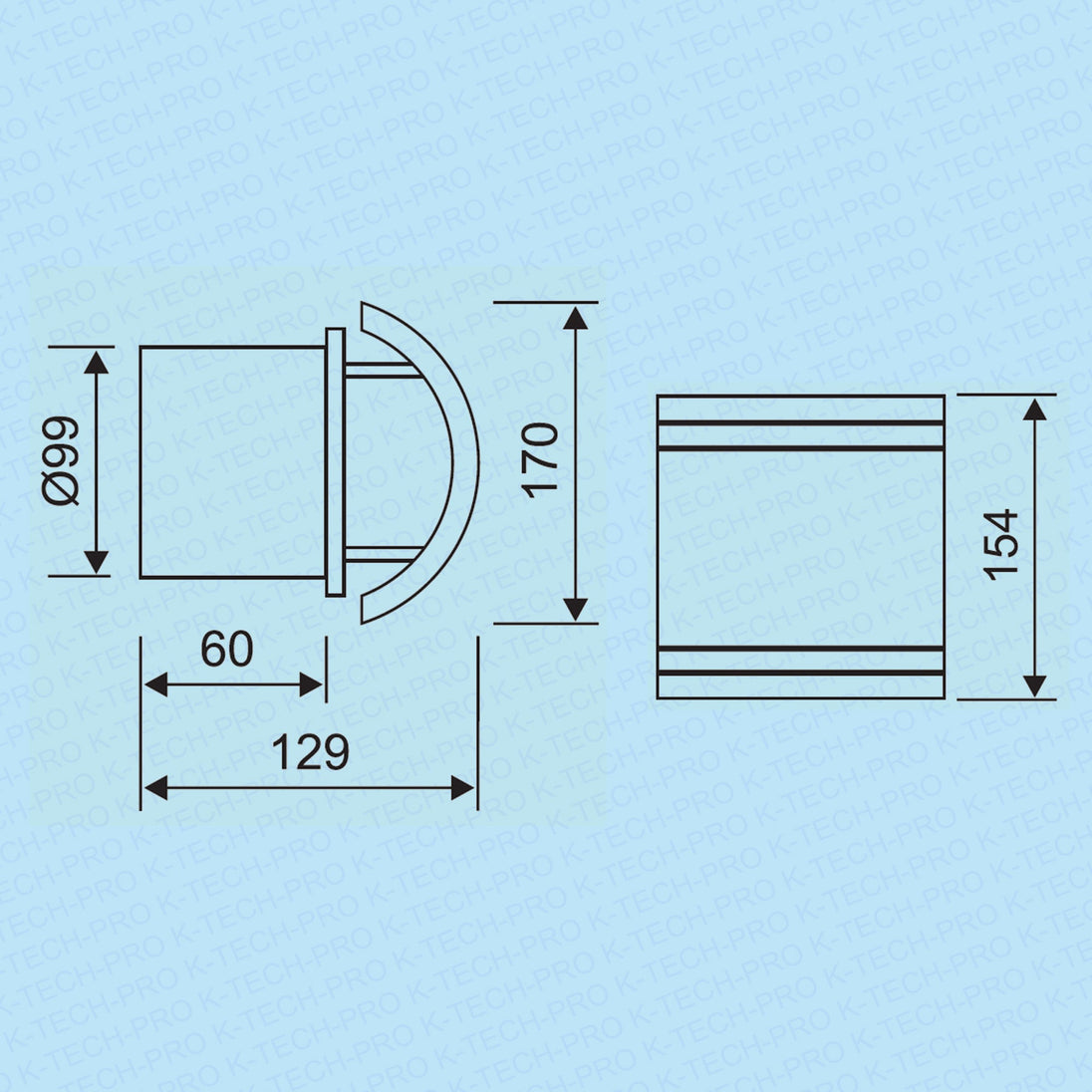 MMotors Saunalüfter WOOD R Ø 100 K156.1