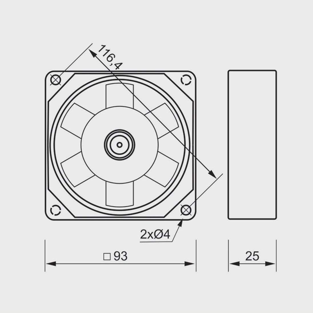 MMotors Hitzebeständiger Gerätelüfter VA K157