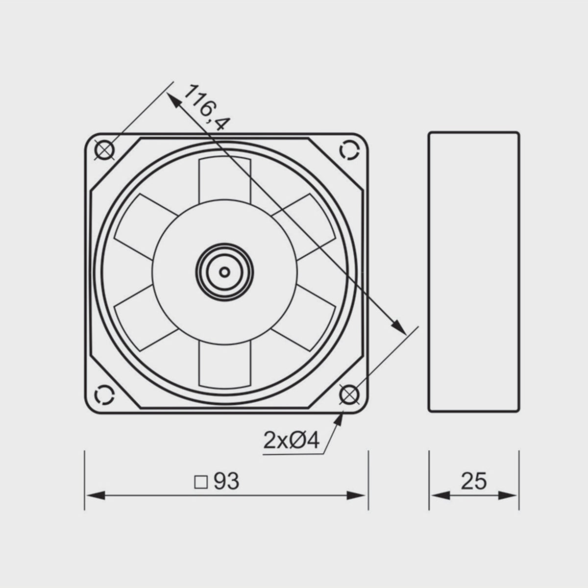 MMotors Hitzebeständiger Gerätelüfter VA K157