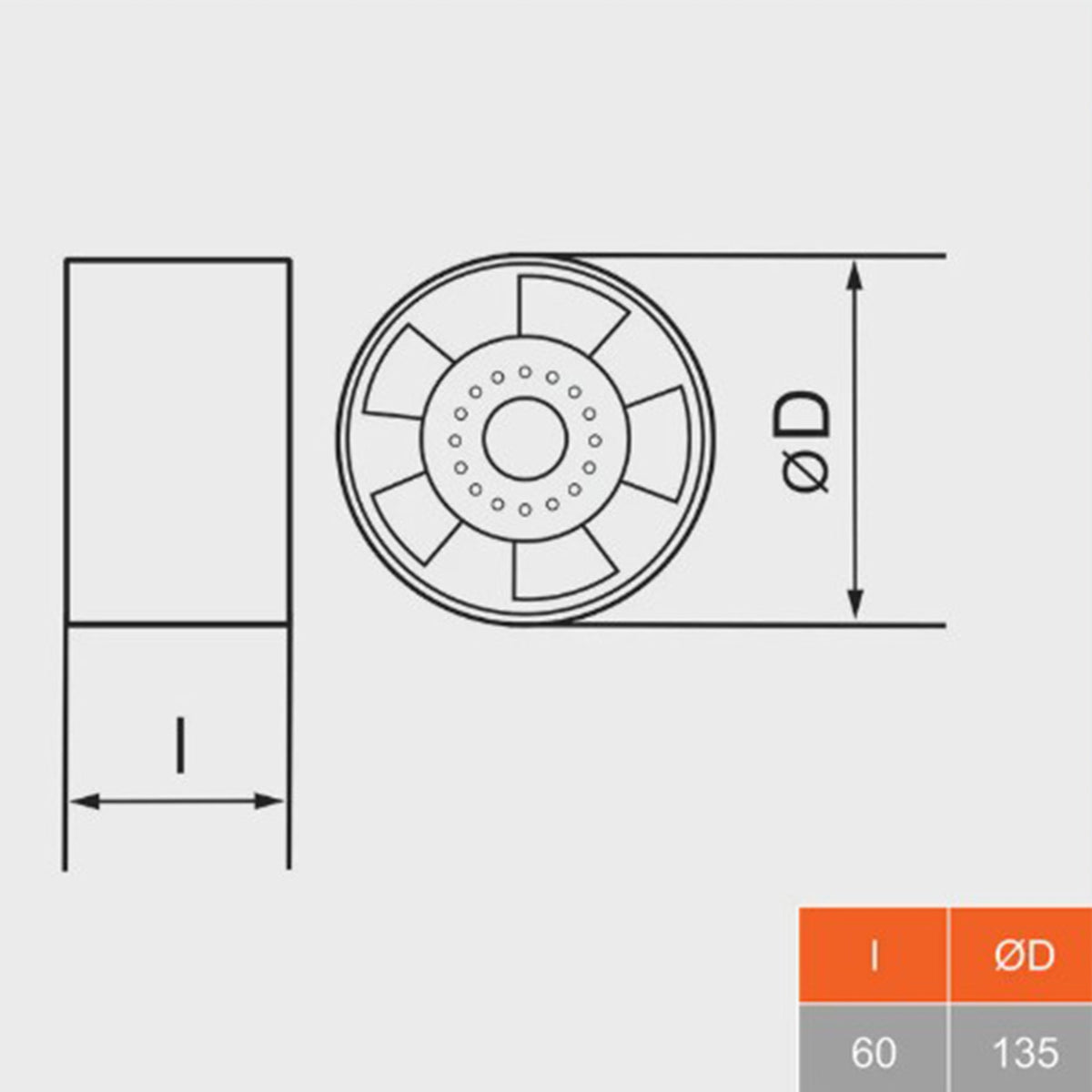 MMotors Hitzebeständiger Rohreinschubventilator K159.3
