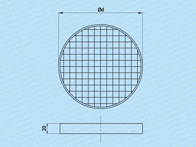 K-TECH-PRO Filtereinsatz für Rohrfilter KUFI K160901