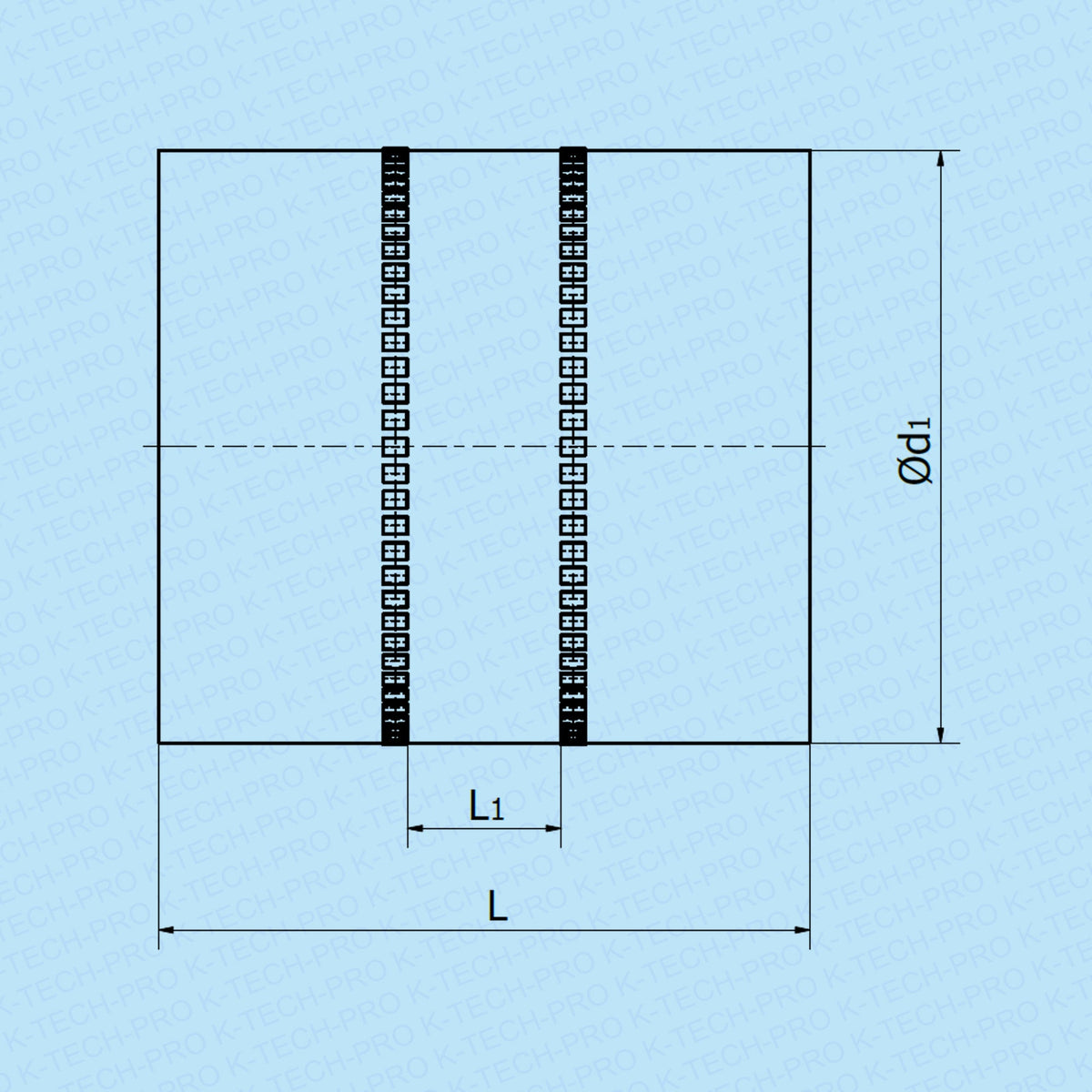 K-TECH-PRO Flexibler Verbinder (Vibrationsentkoppler) K161701