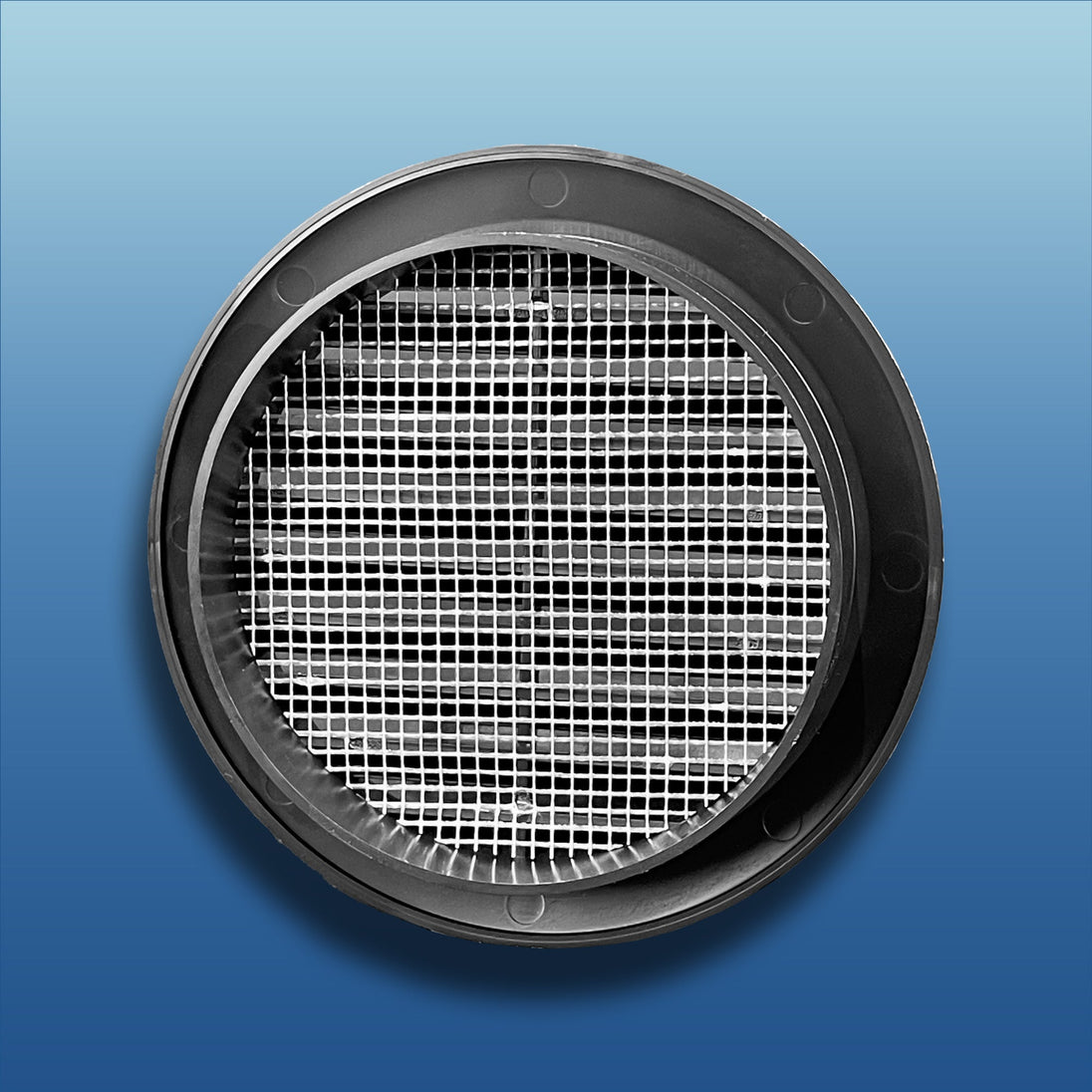 K-TECH-PRO Lüftungsgitter Ø 100 KA rund mit Flansch und Insektenschutzgitter K185.3