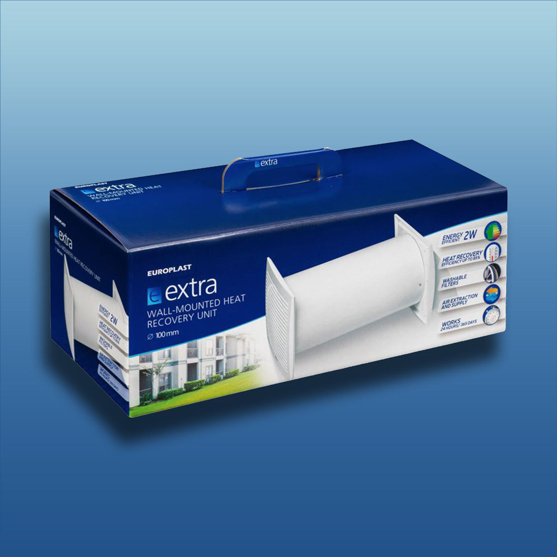 Europlast Einzelraumlüftungsanlage mit Wärmerückgewinnung E-EXTRA K201.1