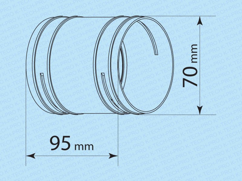 K-TECH-PRO Steckverbinder mit Sicherungsringen K202401