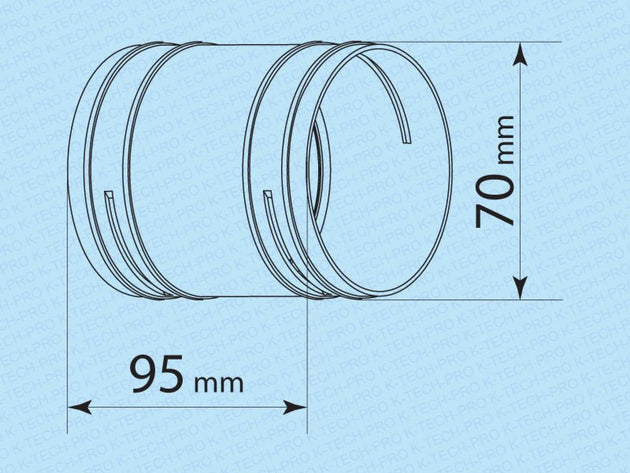 K-TECH-PRO Steckverbinder mit Sicherungsringen K202401
